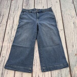 Chaps Denim Capri Jeans Womens 12 Blue Light Wash denim Blue Jeans
